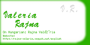 valeria rajna business card